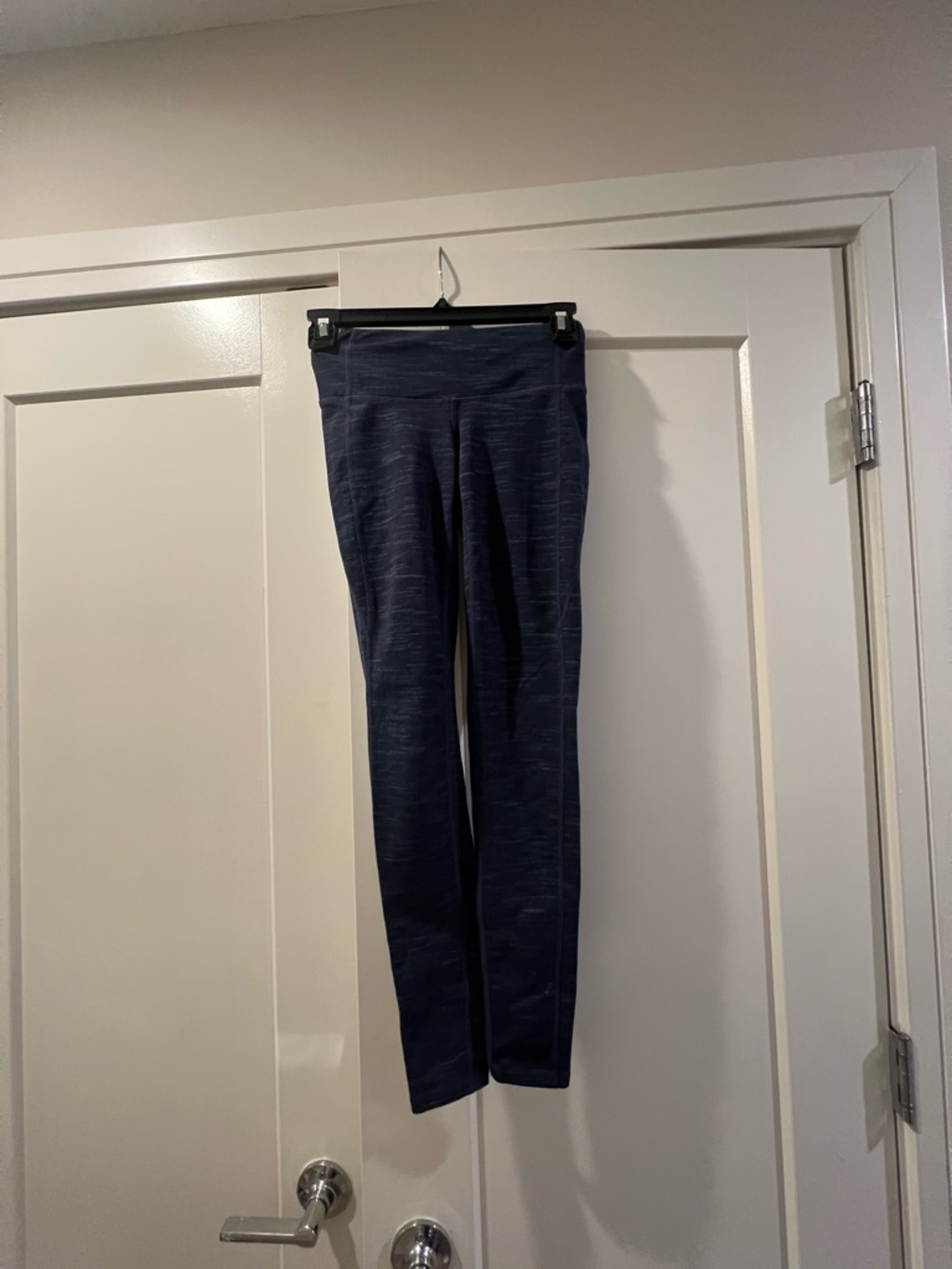Athleta Navy Space-Dye Leggings